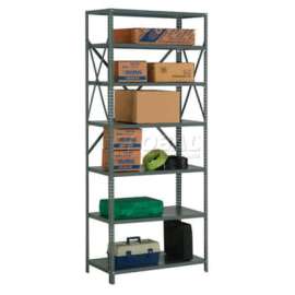 Steel Shelving 20 Ga 36"Wx24"Dx85"H Open Clip Style 7 Shelf