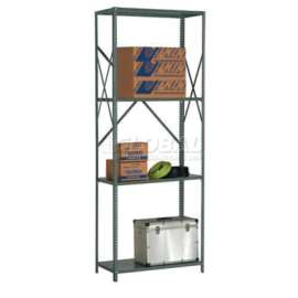Steel Shelving 20 Ga 36"Wx18"Dx97"H Open Clip Style 4 Shelf