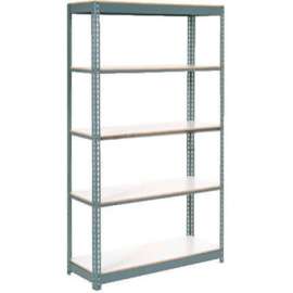 Extra Heavy Duty Shelving 36Wx12Dx96H 5 Shelves 1500 lbs. Cap. Per Shelf GRY