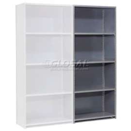 Steel Shelving 20 Ga 36"Wx18"Dx85"H Closed Clip Style 5 Shelf Add-On