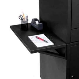Global Industrial Set Of 2 Black Side Shelves For Security Audio Visual Cart