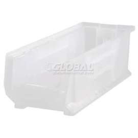 Quantum Plastic Hulk Stacking Bin, 8-1/4"W x 24"D x 9"H, Clear