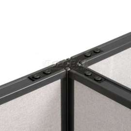 Interion Three Way Connector Kit For 46" H Panel With 1 Pass Through Cable