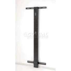 72"H Wall Mount Post - Black