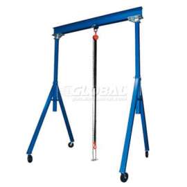 Fixed Height Steel Gantry Crane, 10'W x 10'H, 4000 Lb. Capacity
