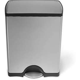 simplehuman Rectangular Step Can - 13 Gallon Brushed SS