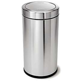Simplehuman Stainless Steel Swing Top Trash Can, 14-1/2 Gallon