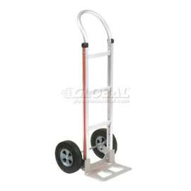 Magliner Aluminum Hand Truck Curved Handle Semi-Pneumatic Wheels