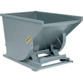Global Industrial Heavy Duty Self Dumping Forklift Hopper, 1/2 Cu. Yd., 6000 Lbs, Gray