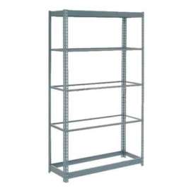 Heavy Duty Shelving 36"W x 24"D x 96"H With 5 Shelves - No Deck - Gray