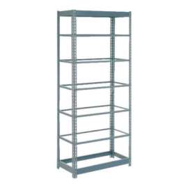 Heavy Duty Shelving 36"W x 24"D x 84"H With 7 Shelves - No Deck - Gray