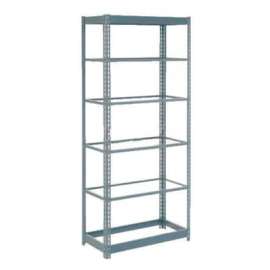 Heavy Duty Shelving 36"W x 18"D x 96"H With 6 Shelves - No Deck - Gray