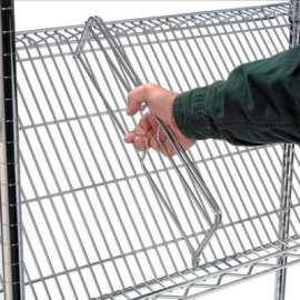Nexel Chrome Slant Shelf Ledge, 24"W x 4"H