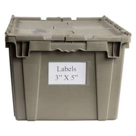 Aigner Bin Buddy BB-35 Adhesive Label Holder (Side Insert) 3" x 5" for Totes, Price per Pack of 25