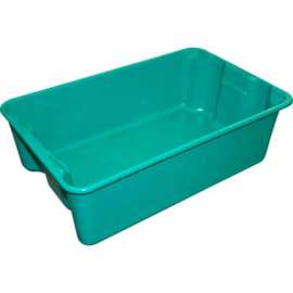 Molded Fiberglass Nest and Stack Tote 780308 - 19-3/4" x 12-1/2" x 6" Green