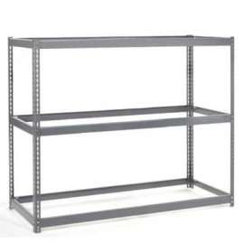 Global Industrial Wide Span Rack 48Wx24Dx84H, 3 Shelves No Deck 1200 Lb Cap. Per Level, Gray