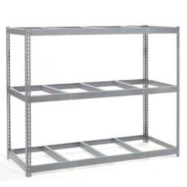 Global Industrial Wide Span Rack 96Wx36Dx84H, 3 Shelves No Deck 1100 Lb Cap. Per Level, Gray