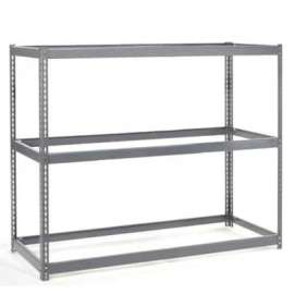 Global Industrial Wide Span Rack 72"Wx24"Dx84"H W/ 3 Shelves No Deck 750 Lb Capacity Per Level