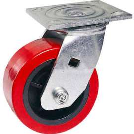 Faultless Swivel Plate Caster 1498-6 6" Polyurethane Wheel