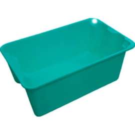 Molded Fiberglass Toteline Nest and Stack Tote 780408 - 20-1/2" x 12-7/8" x 8", Pkg Qty 10, Green