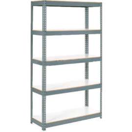 Extra Heavy Duty Shelving 36Wx24Dx60H 6 Shelves 1500 lbs. Cap. Per Shelf GRY