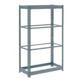 Heavy Duty Shelving 36"W x 24"D x 72"H With 4 Shelves - No Deck - Gray