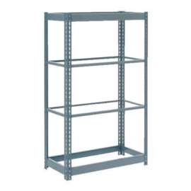 Heavy Duty Shelving 48"W x 24"D x 72"H With 4 Shelves - No Deck - Gray