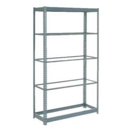 Heavy Duty Shelving 48"W x 18"D x 72"H With 5 Shelves - No Deck - Gray