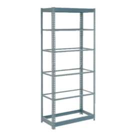 Heavy Duty Shelving 36"W x 24"D x 72"H With 6 Shelves - No Deck - Gray