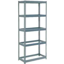 Extra Heavy Duty Shelving 36"W x 18"D x 72"H With 5 Shelves, No Deck, Gray