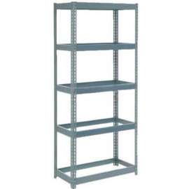 Extra Heavy Duty Shelving 36"W x 24"D x 72"H With 5 Shelves, No Deck, Gray