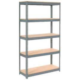 717148 Extra Heavy Duty Shelving w/ 5 Shelves, 1500 lbs. Cap., 48"W x 18"D x 72"H