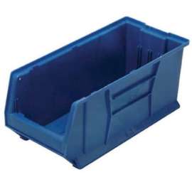 Quantum Plastic Hulk Stacking Bin, 11"W x 30"D x 10"H, Blue