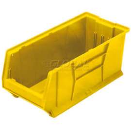 Quantum Plastic Hulk Stacking Bin, 11"W x 30"D x 10"H, Yellow