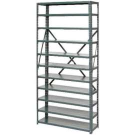 Steel Open Shelving, 6 Shelves, 36"W x 12"D x 39"H