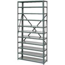 Steel Open Shelving 11 Shelves No Bin - 36x12x73