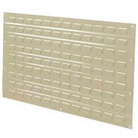 550150TN Louvered Wall Panel w/o Bins, 36"W x 19"H, Tan, Pack of 4