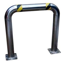 Stainless Steel High Profile Machinery Guard 48" L x 42" H x 4-1/2" Dia