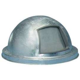 Witt Industries Dome Lid For Mesh Trash Can, Silver