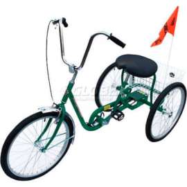 Industrial Tricycle 250 Lb Capacity 3 Speed Coaster Brake Green