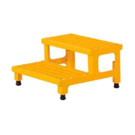ASP-24 Adjustable Height Step Stand, Carbon Steel 24"W x 24"L