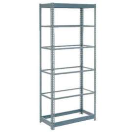 Heavy Duty Shelving 48"W x 18"D x 84"H With 6 Shelves - No Deck - Gray