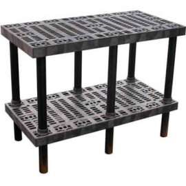 Plastic Workbench w/ Grid Top, 48"W x 24"D, Black