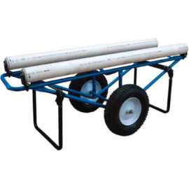 Portable Carpet Dispenser Cart CARPET-D-FF with Pneumatic Casters 500 Lb.
