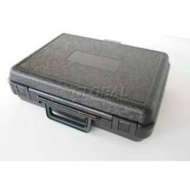 Plastic Protective Storage Cases with Pinch Tear Foam, 13-1/2"x10"x3-3/4", Black