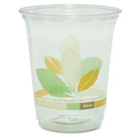 SOLO Bare Eco-Forward RPET Cold Cups, 12-14 oz, Clear, 50/Pack, 1000/Carton