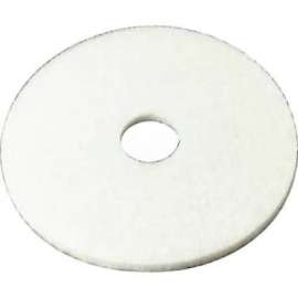 3M 17" Polishing Pad, White, 5 Per Case