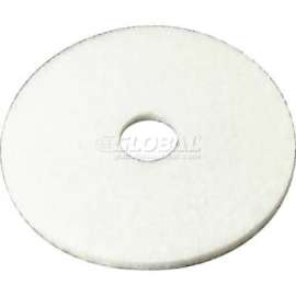 3M 13" Polishing Pad, White, 5 Per Case