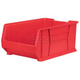 Akro-Mils Super-Size AkroBin Plastic Stacking Bin, 16-1/2"W x 23-7/8"D x 11"H, Red