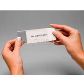 Aigner Tri-Dex TR-1754 Slide-In Label Holder 1-3/4" x 4" for Stacking Bins, Price per Pack of 25